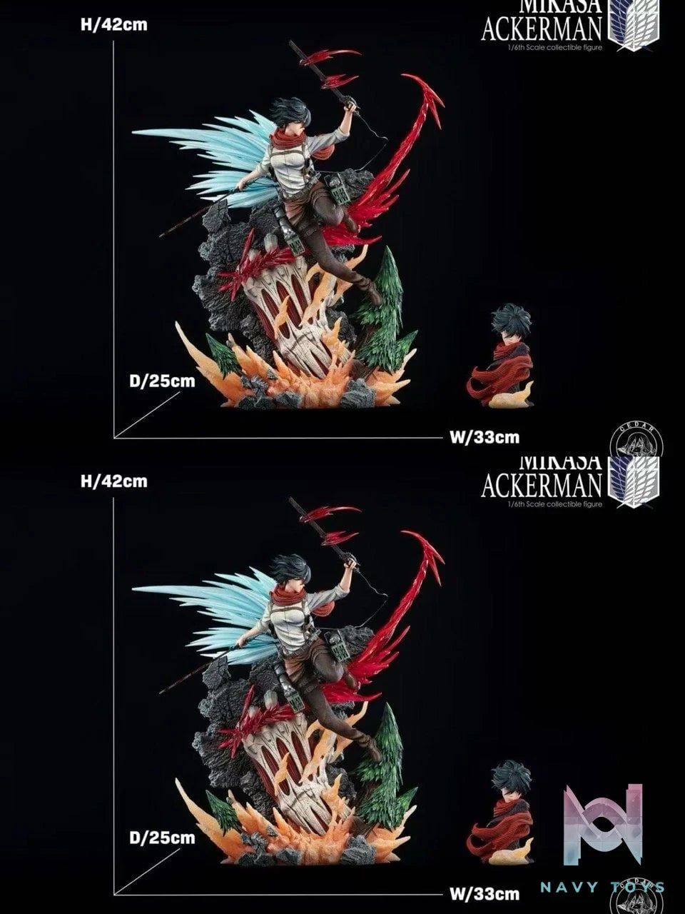 Mikasa Ackerman - Attack on Titan - Cedar Studio resin statue Cedar Studio anime figure
