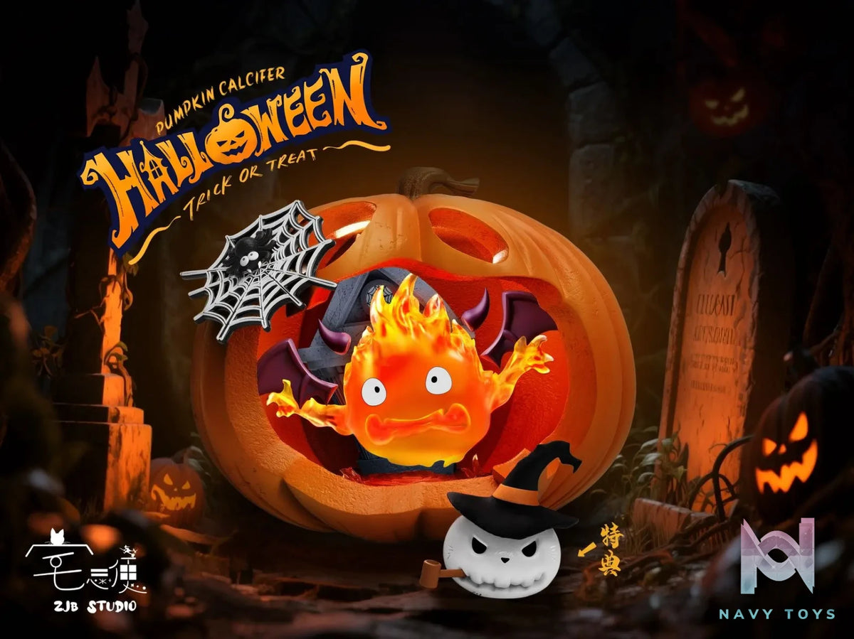 ZJB Studio – Howl’s Moving Castle Halloween Demon Pumpkin Calcifer