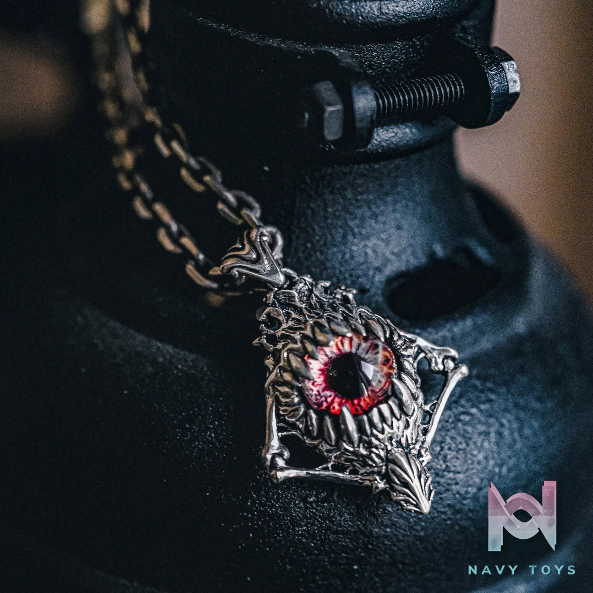 Raven Studio (silver jewelry) – Original Exclusive “Source of Evil” Prosthetic Eye Pendant Original