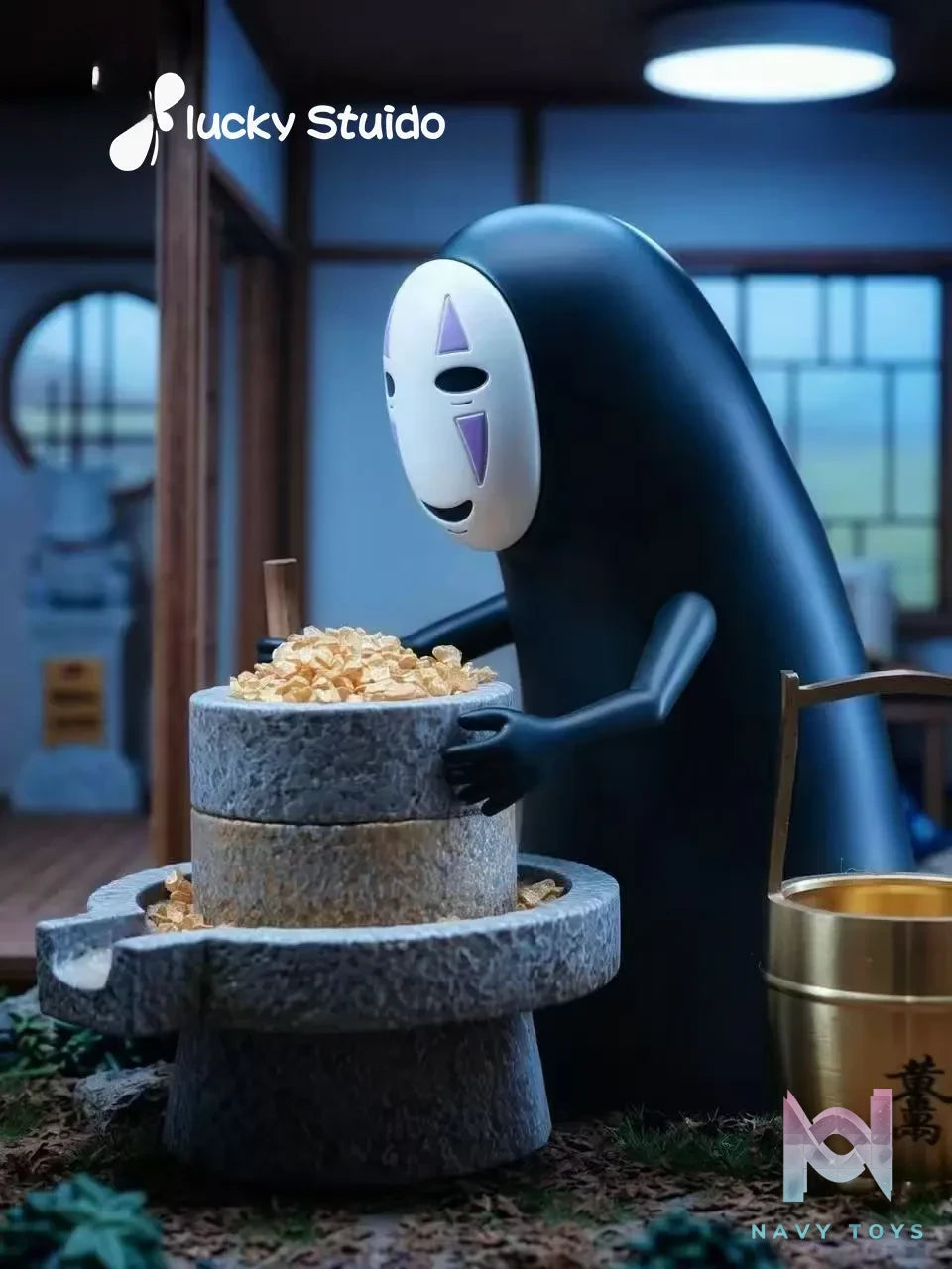 Lucky Studio – No-Face Grinding Mill Spirited Away
