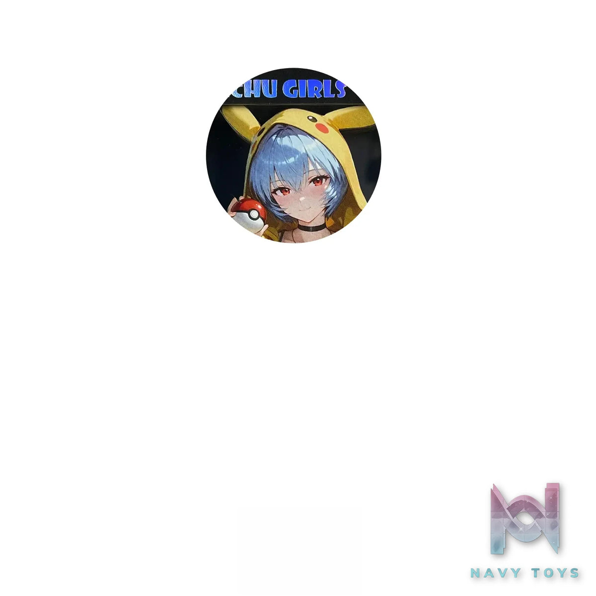 B&W Studio – EVA Pikachu Girl Series Desktop Decorative Card Tiles #8 Ayanami Rei