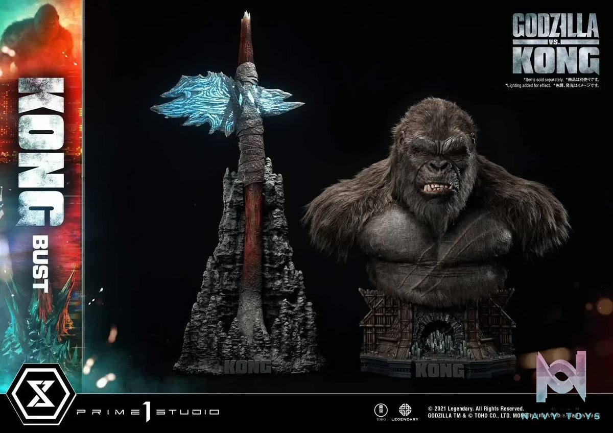 Prime 1 Studio – Life Size Bust Godzilla vs Kong Kong LSGVK-02 (Licensed)