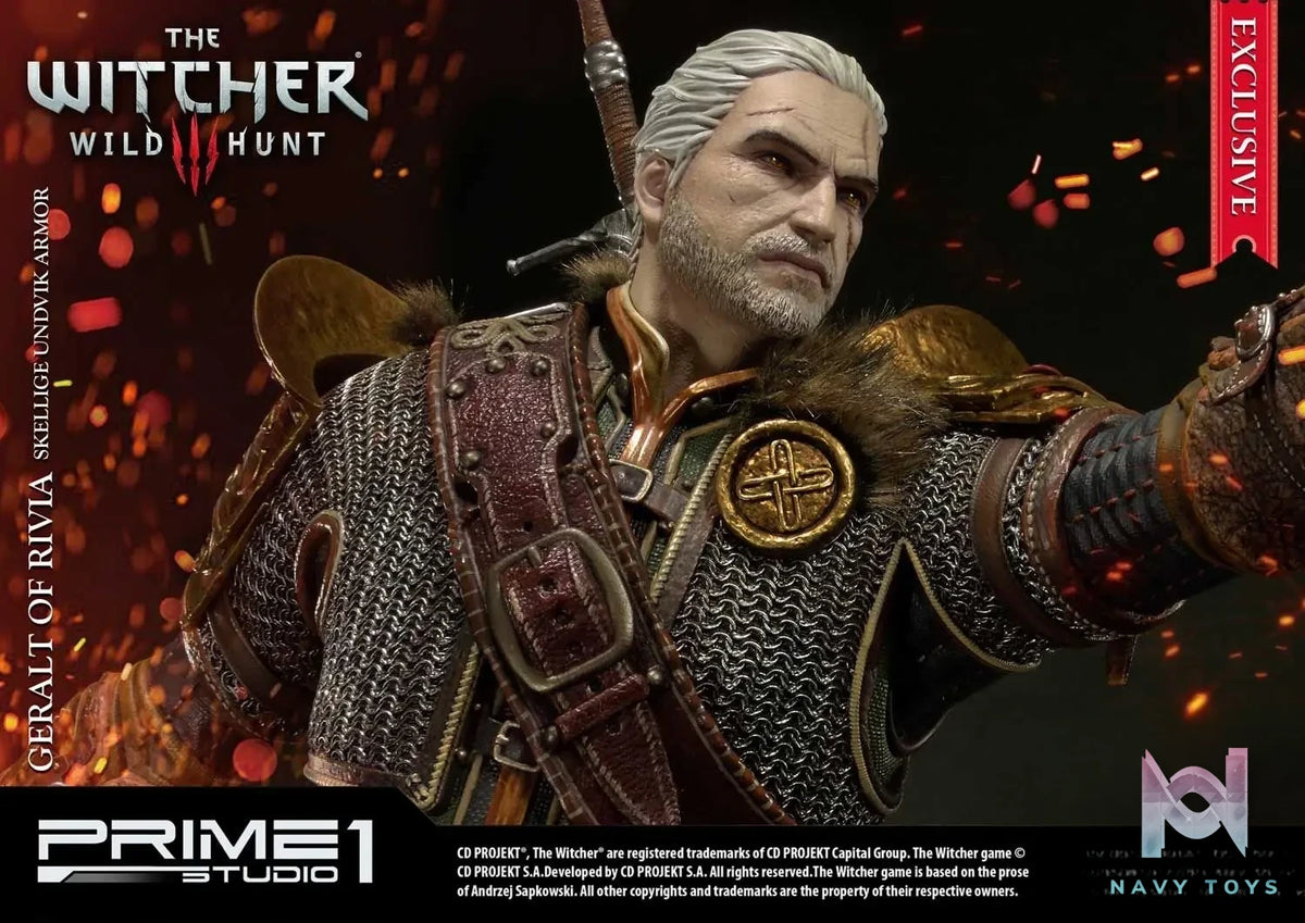 Prime 1 Studio – Premium Masterline The Witcher 3: Wild Hunt Geralt of Rivia Skellige Undvik Armor PMW3-07 PMW3-07EX (Licensed)