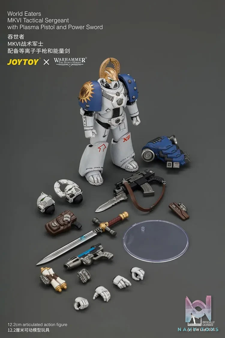 JOYTOY – World Eaters MKVI Tactical Sergeant with Plasma Pistol and Power Sword JT05145 (Licensed)