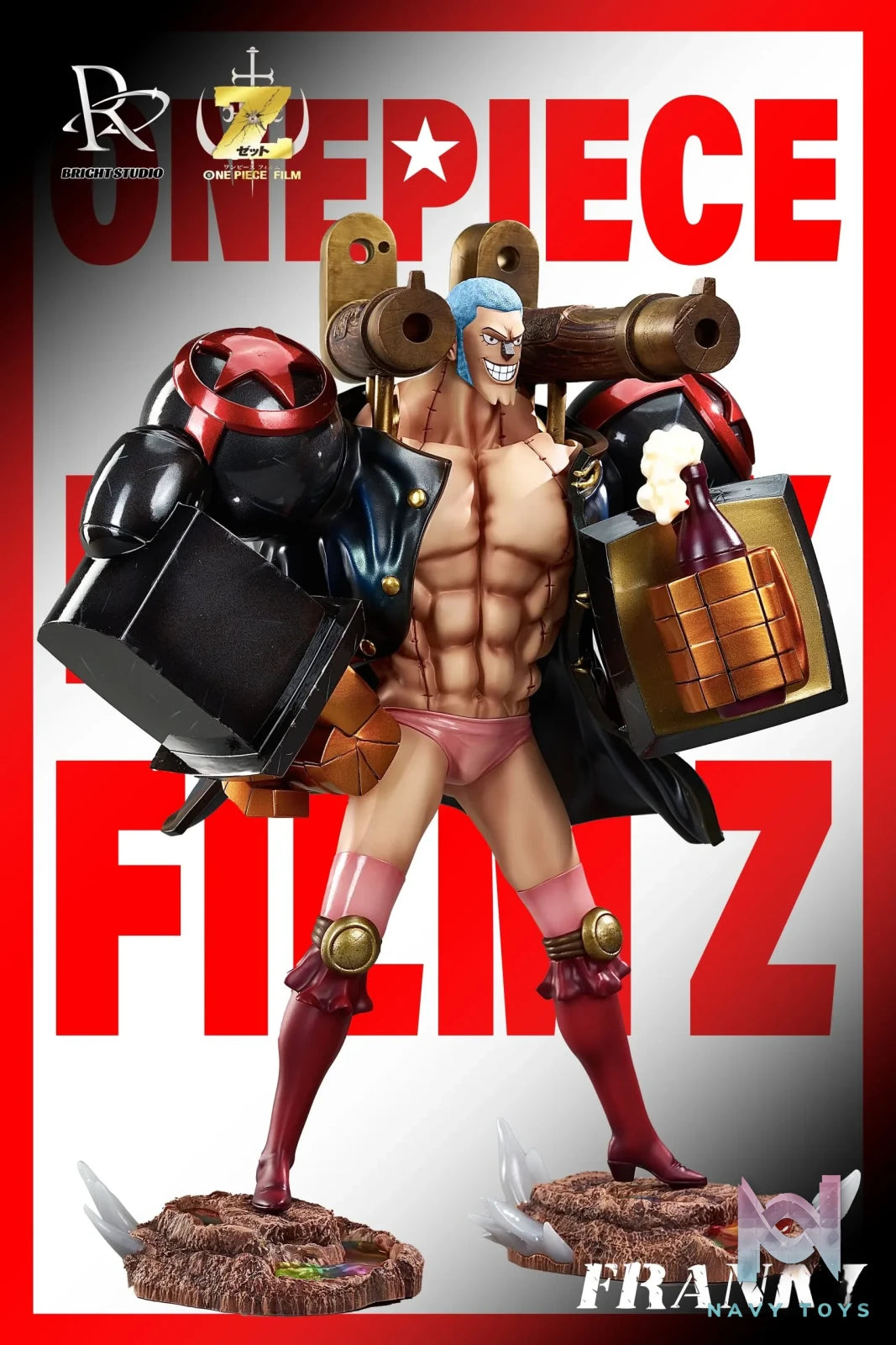 One Piece Red Straw Hats Resonance Franky – BRIGHT Studio | Navy Toys