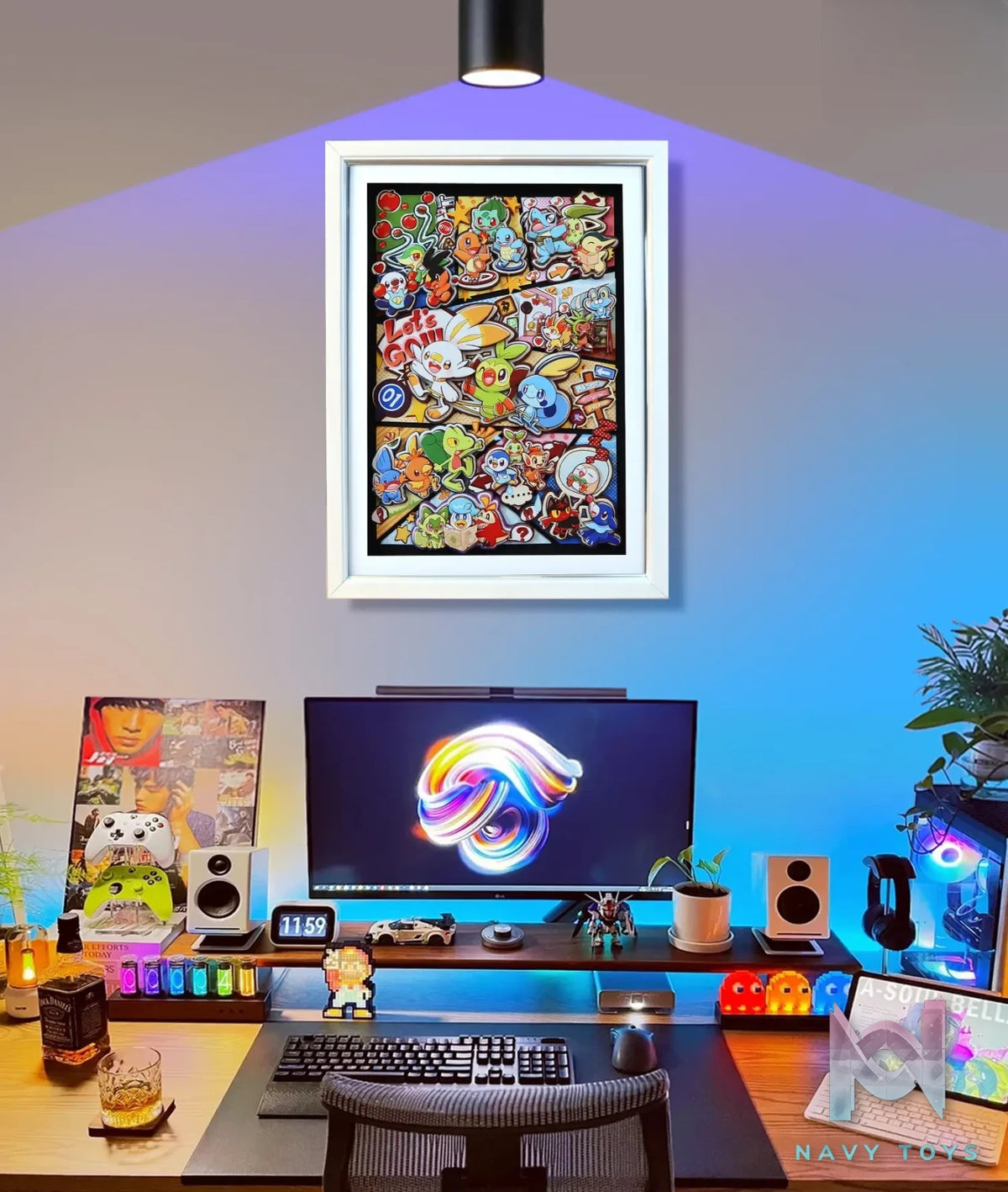 KALA HOME Studio – Pokémon Multiple Characters #15 3D Decorative Painting Pokémon