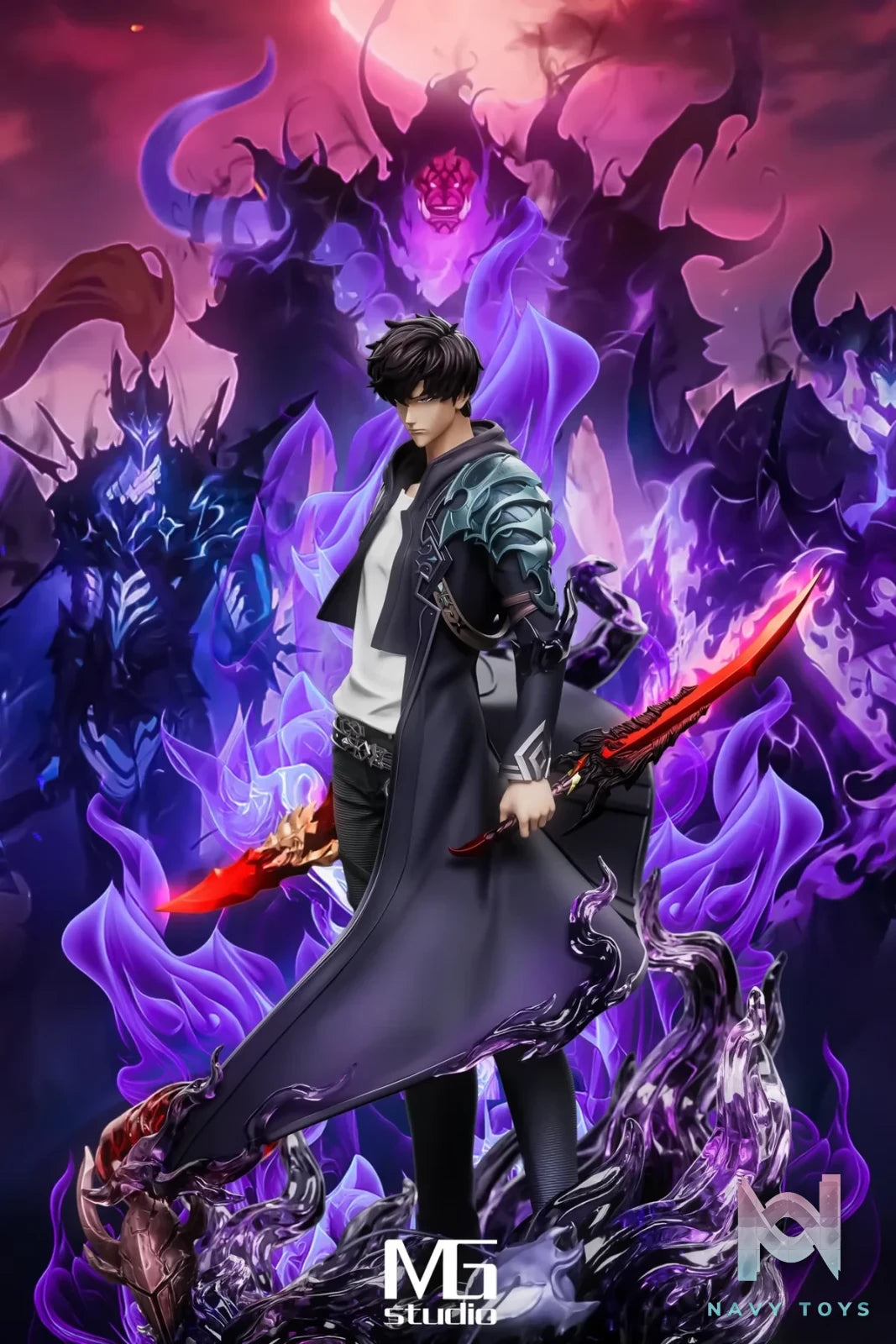 MG Studio - Solo Leveling Sung Jinwoo resin statue Navy Toys anime figure