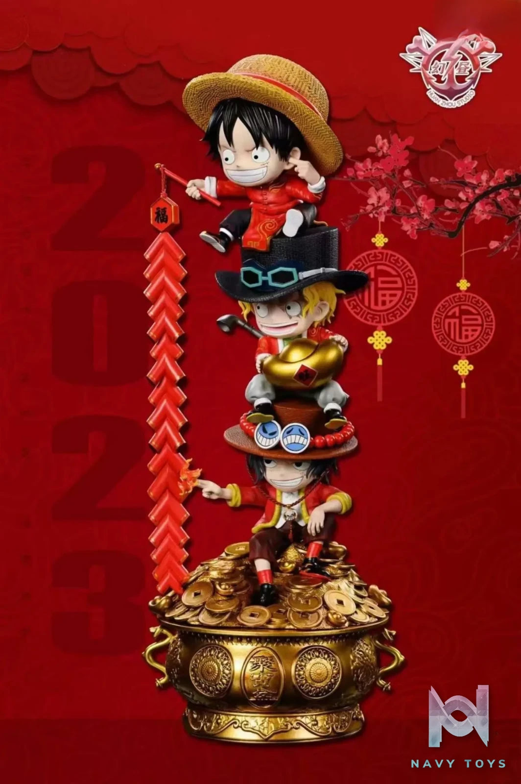 Huan Zhou Studio – One Piece The Three Luffy Brothers