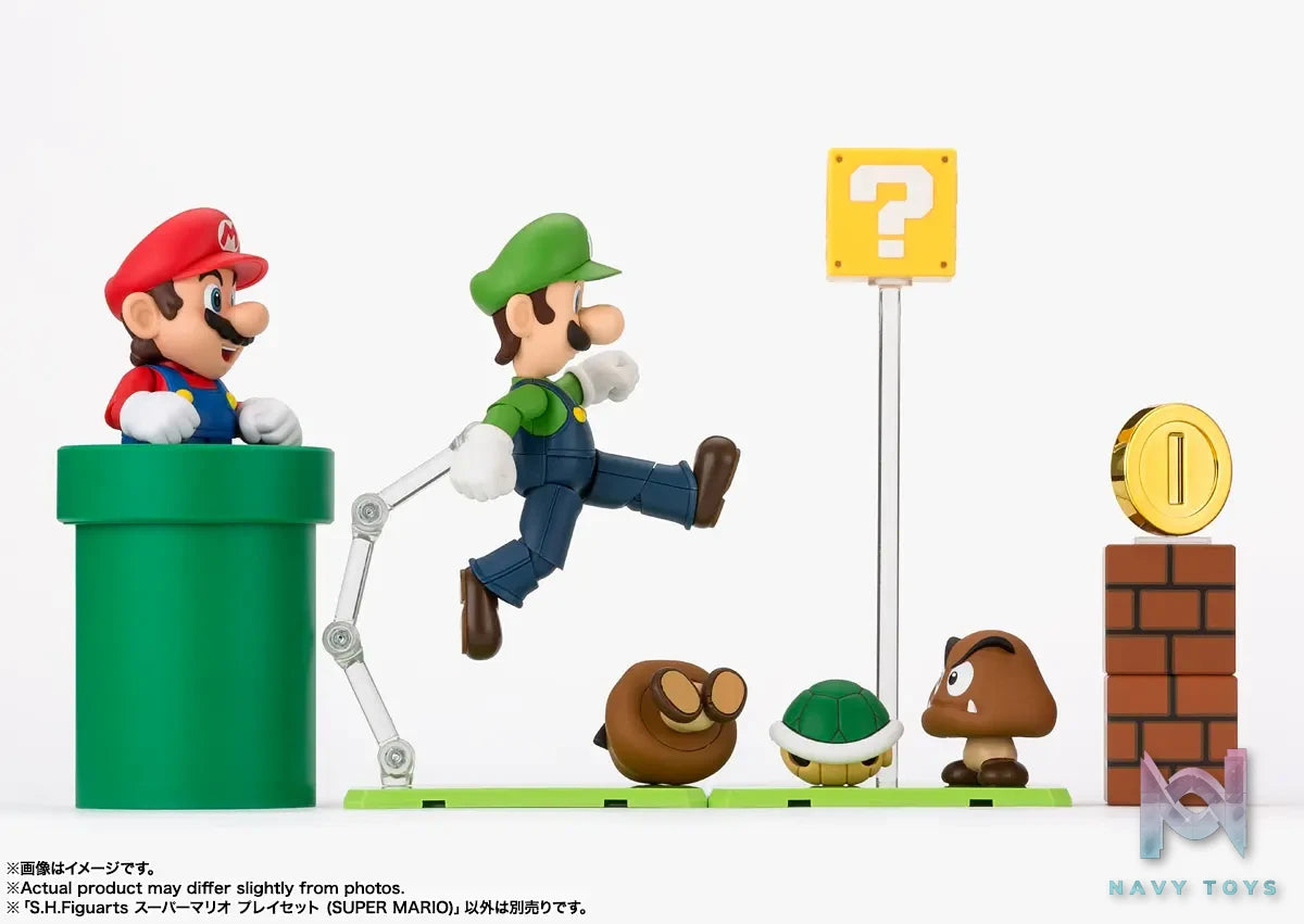 BANDAI SPIRITS – S.H.Figuarts Super Mario Playset SUPER MARIO (Licensed)