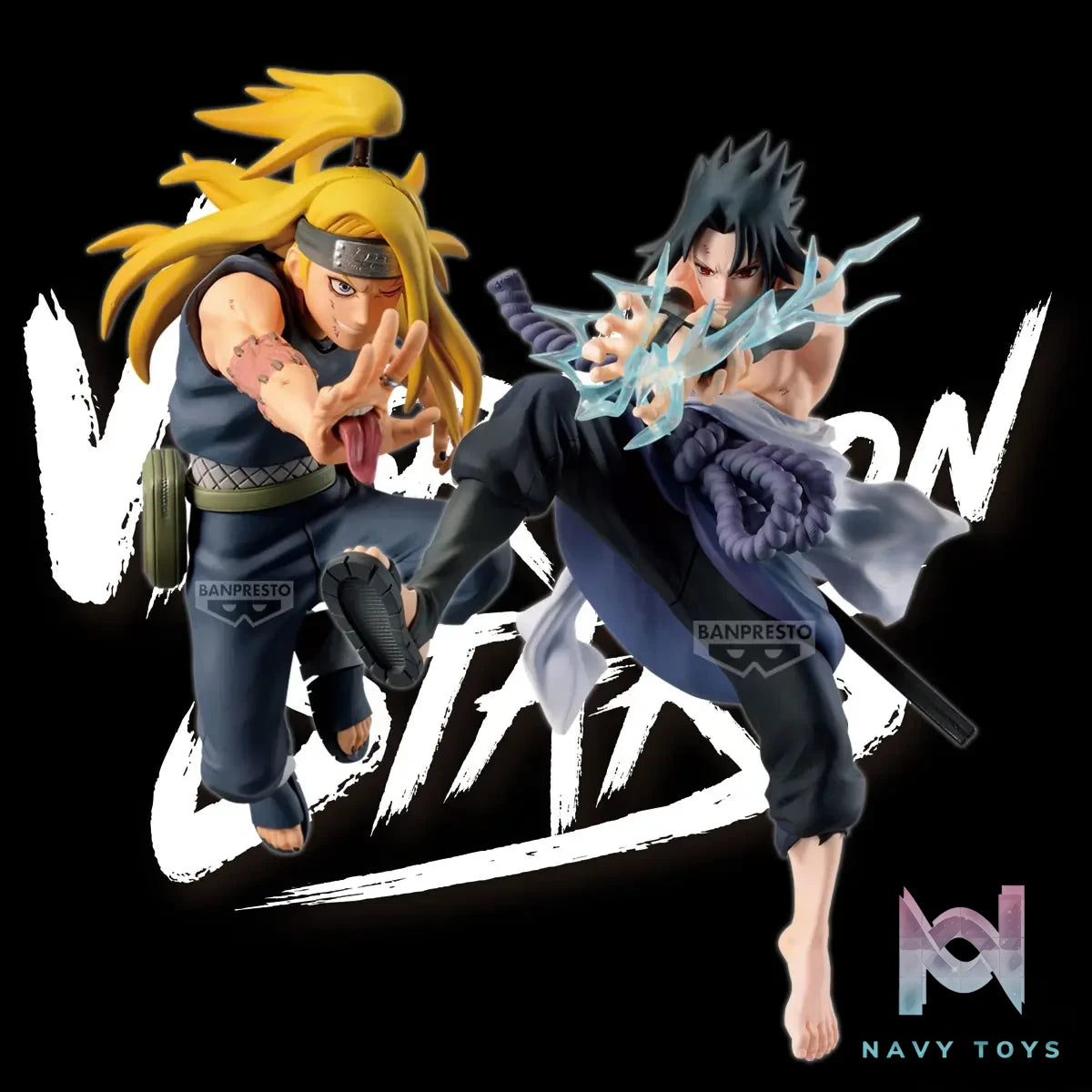BANPRESTO – NARUTO 72 Volume Cover Series- 40 VIBRATION STARS Deidara X Uchiha Sasuke (Licensed)