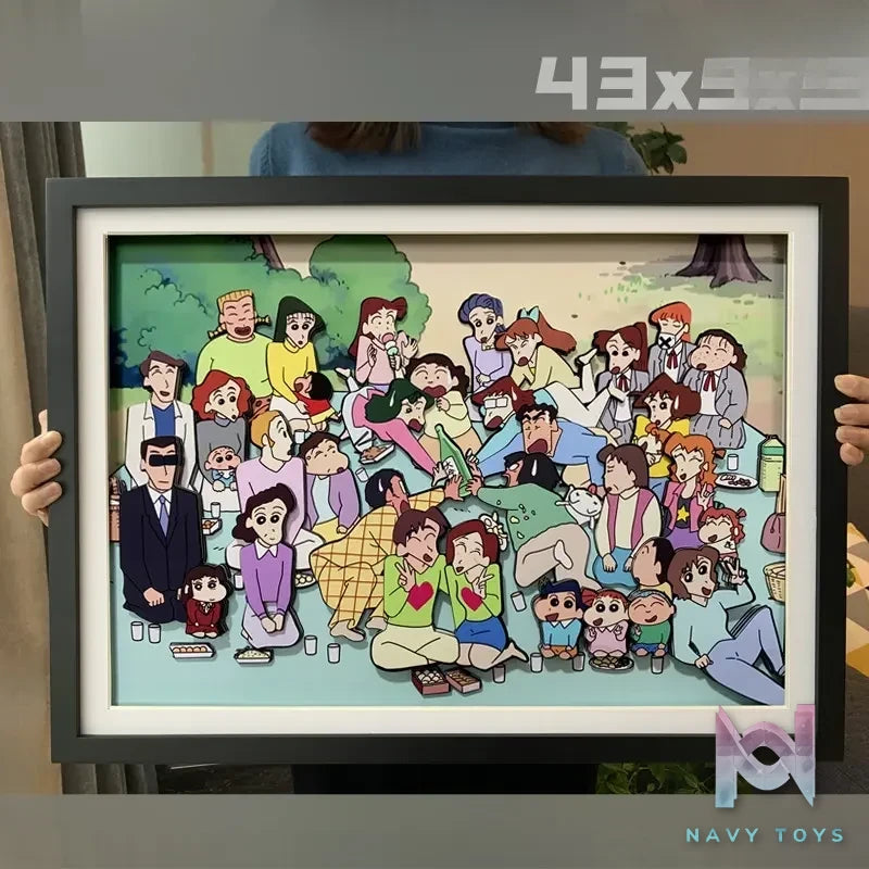 KALA HOME Studio – Crayon Shin-chan Multiple Characters #06 3D Decorative Painting Crayon Shin-chan