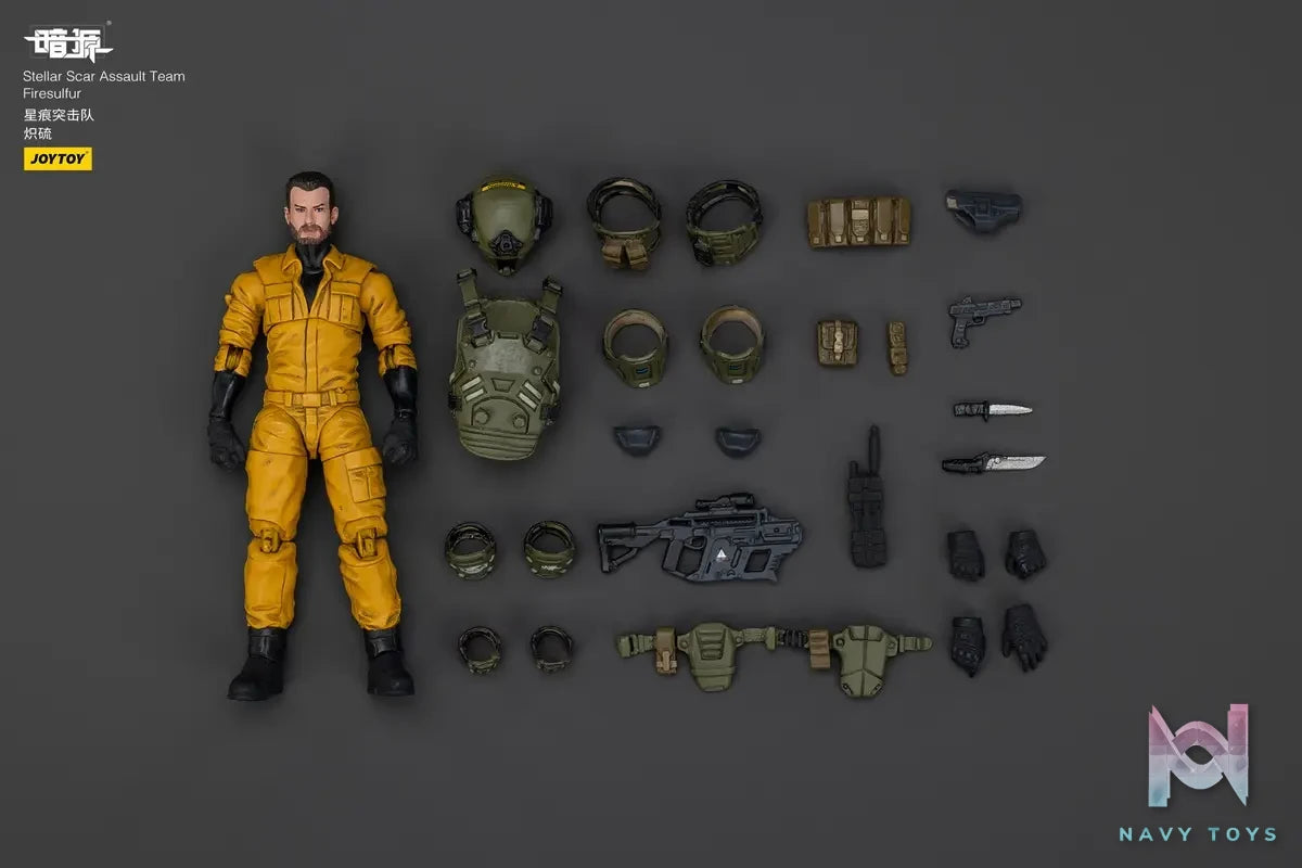 JOYTOY – Stellar Scar Assault Team Gravelgold & Darksilicon & Titanite & Firesulfur & Ghostmanganese JT01871 JT01888 JT01895 JT01901 JT01918 (Licensed)