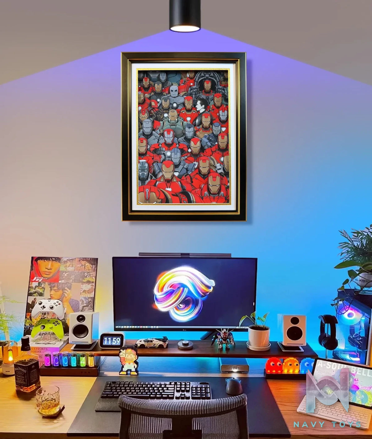 KALA HOME Studio – Iron Man Mark Series #03 3D Decorative Painting Marvel