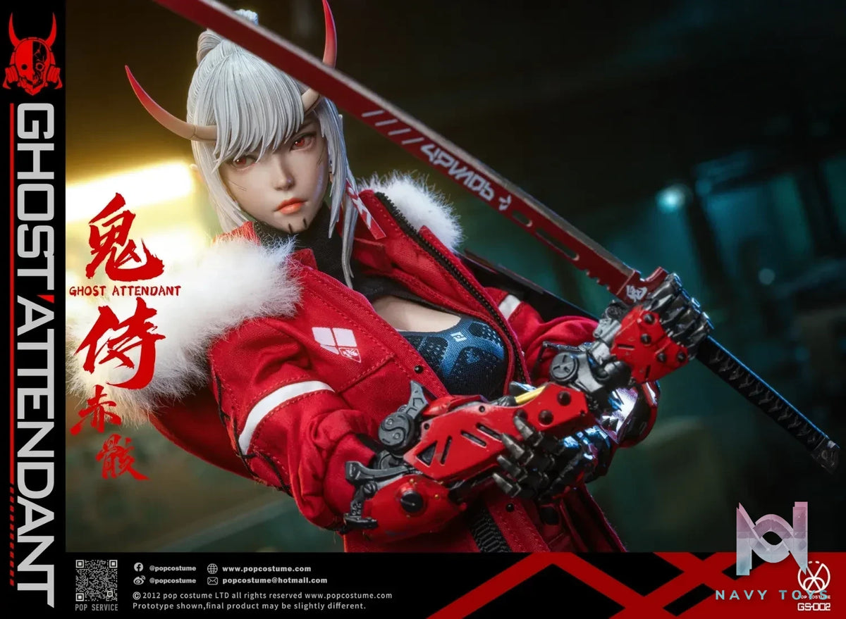 POP COSTUME Studio – GS-002 Ghost Attendant Red Remains 1/6 Action Figure (Licensed)