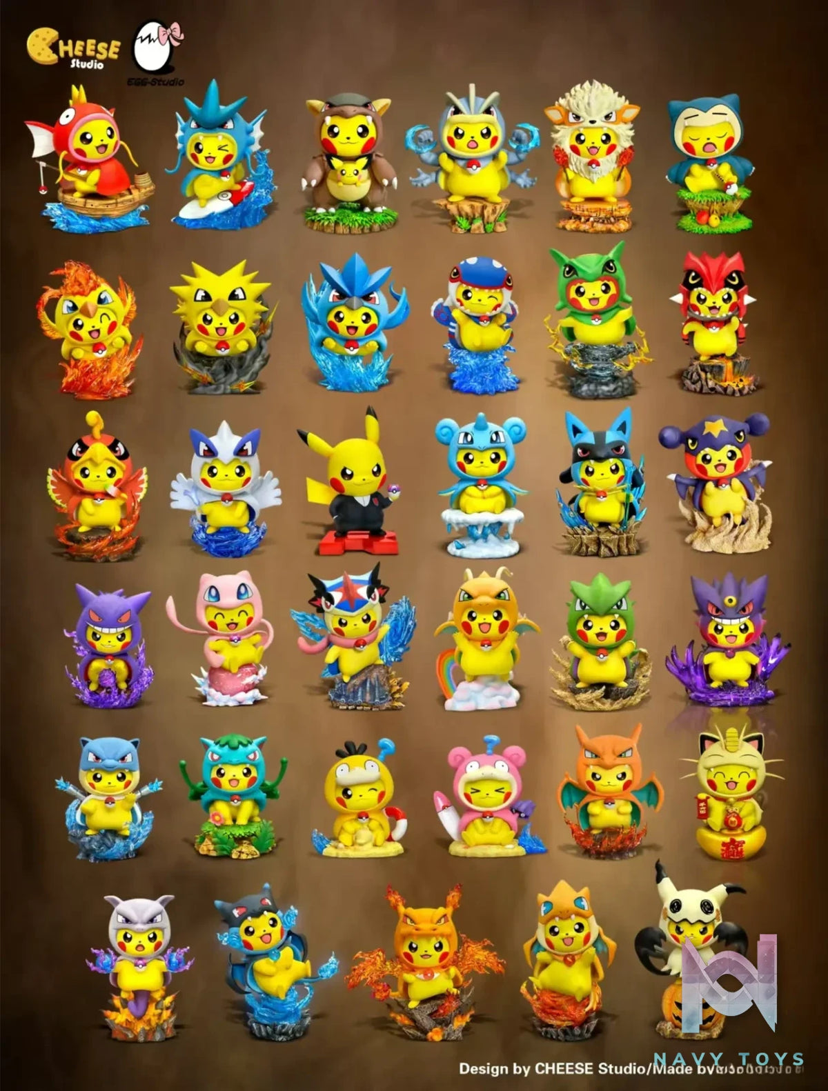 CHEESE Studio & EGG Studio – Pokémon Pikachu COS Kangaskhan