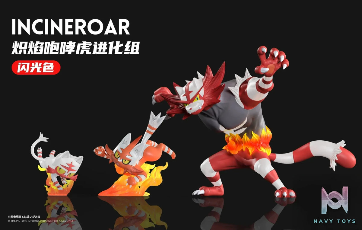 Wonder Studio – Pokémon Incineroar Evolution Group