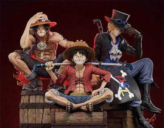 Ace , Luffy, Sabo ASL - One Piece - YYGK Studio ( Sale 50% ) resin statue Navy Toys anime figure