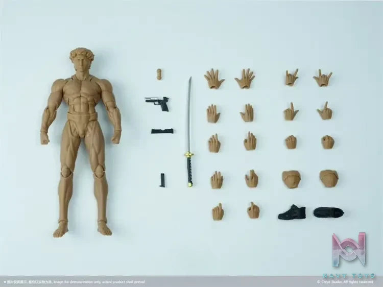 CHI YE Studio – 1/12 David Articulated Male Body (Licensed)