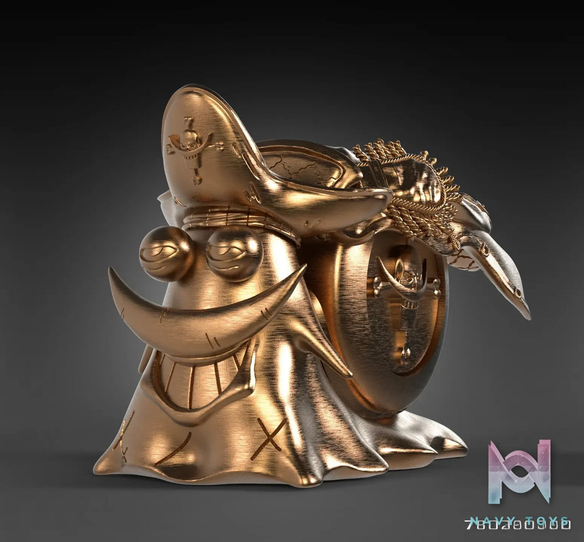 LX Studio – One Piece Golden Telephone Bug 5: Yonko Shirohige’s Snail Whitebeard