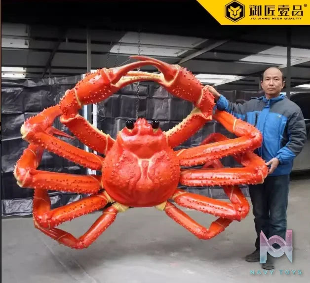 Royal Craftsman Studio – Simulated Large Fake King Crab Model Large Scale Sculpture