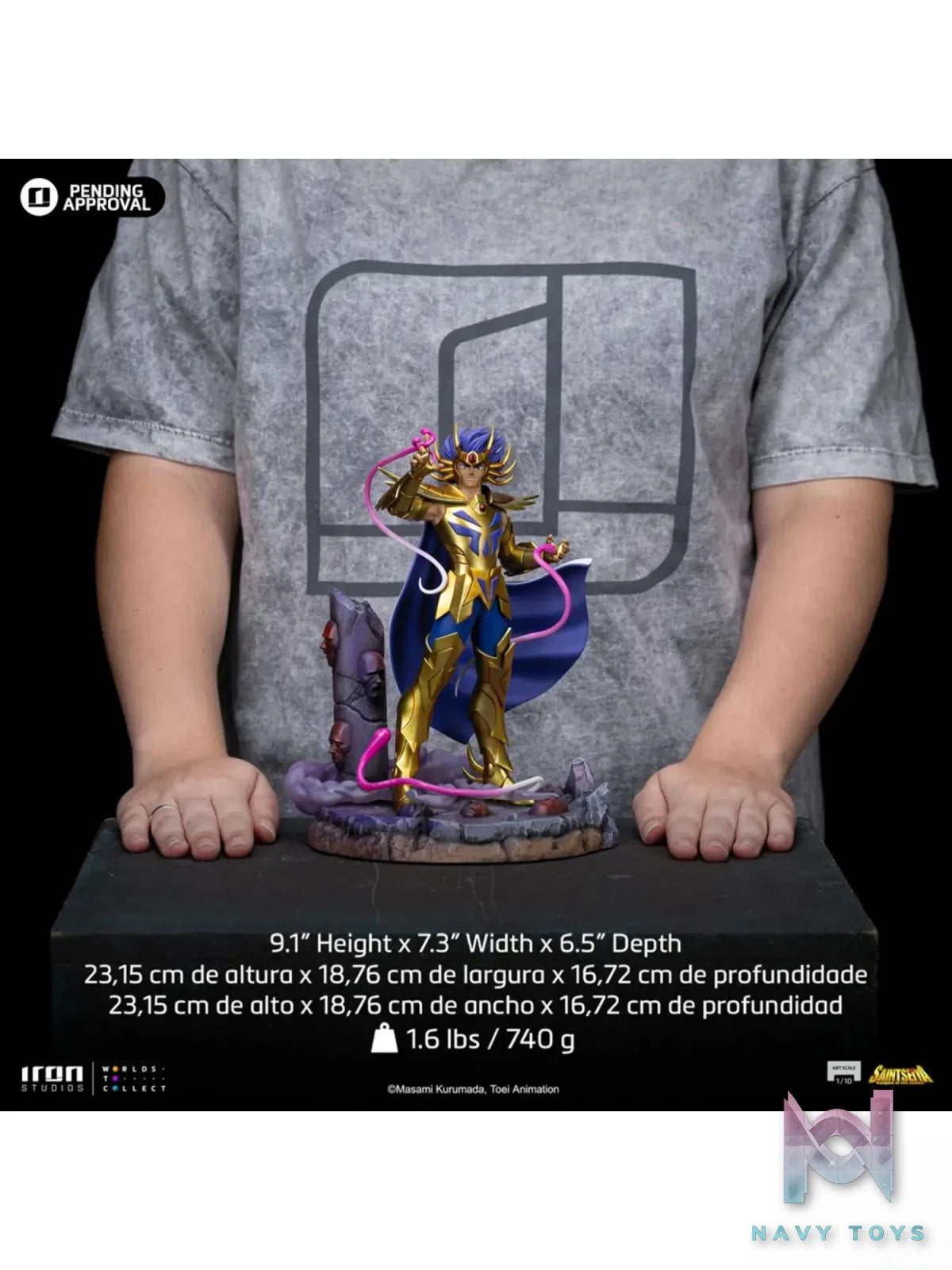 Iron Studio – Saint Seiya Art Scale 1/10 Statue Cancer Deathmask (Licensed)