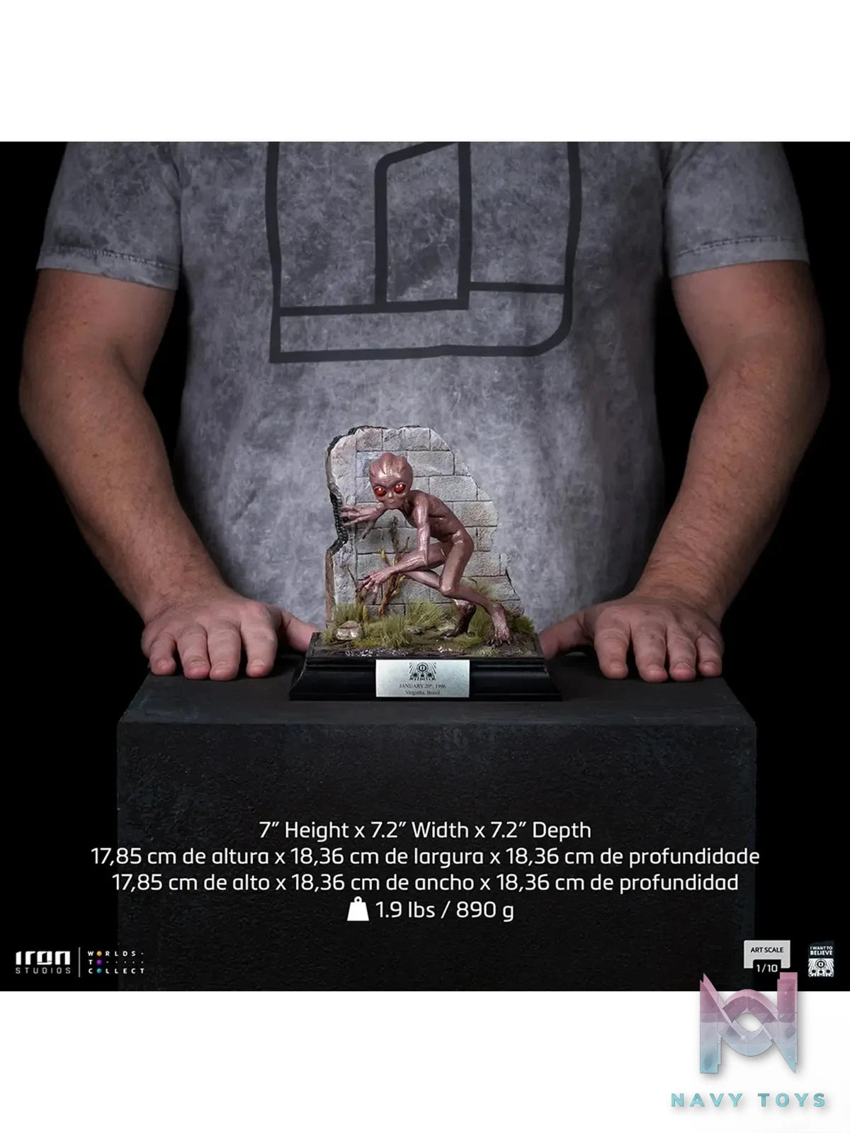 Iron Studios – ET Varginha Statue I Want to Believe Art Scale IWTBEL122425-10 (Licensed)