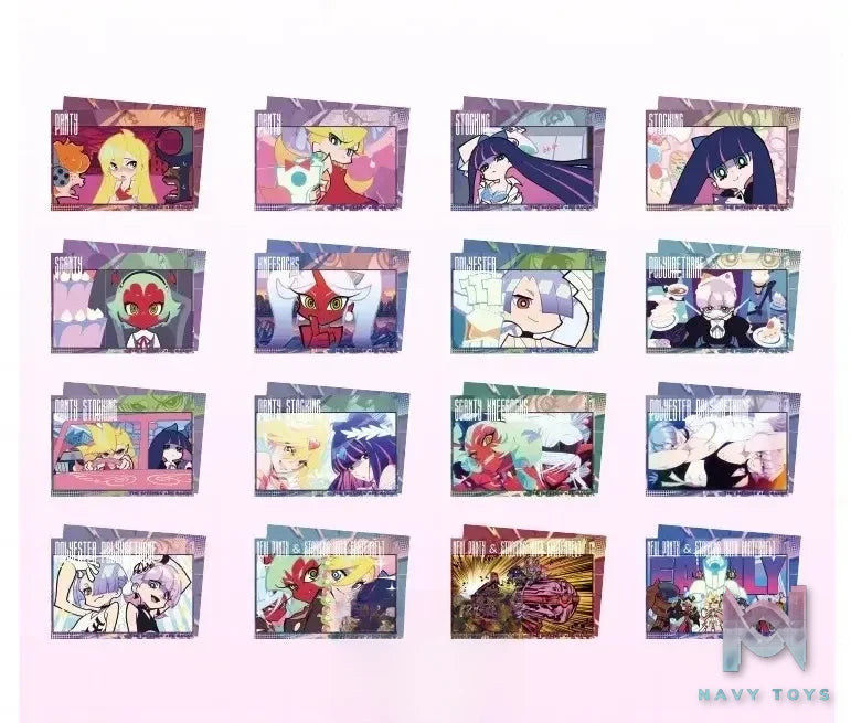 FUN4YEAH – New PANTY X STOCKING with GARTERBELT Angels’ 15th Party Pull-Tab Polaroid Complete Box Set of 16 (Licensed)