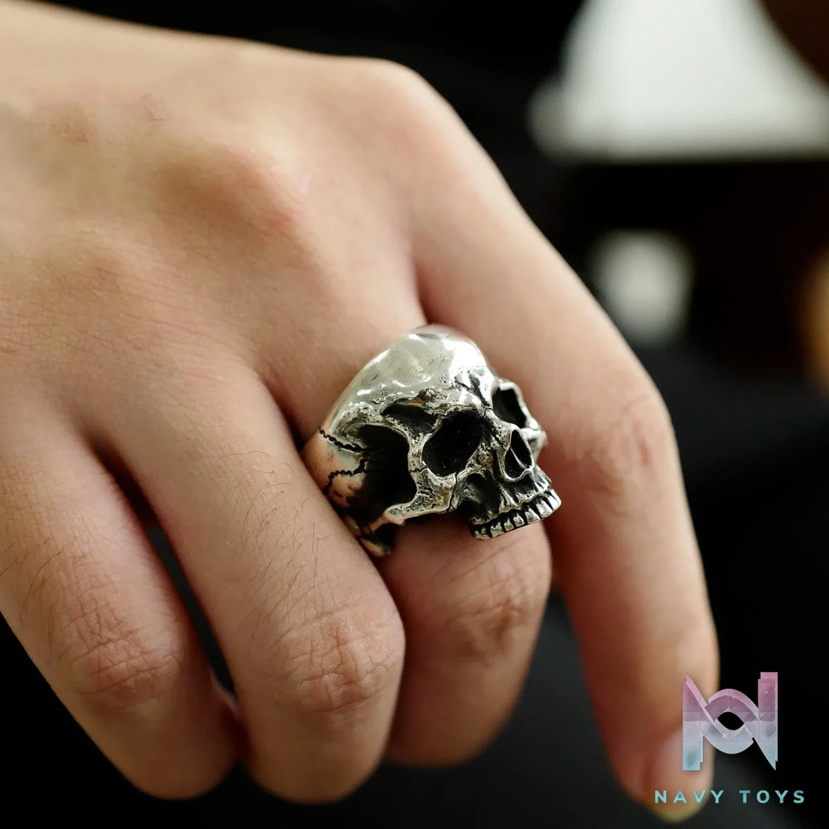 Raven Studio (silver jewelry) – RS Skull Ring No Lower Jaw Edition Original