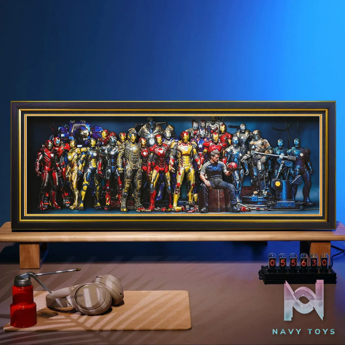 Yu Zhi Jiang Studio – Iron Man Series #6 3D Decorative Painting Marvel