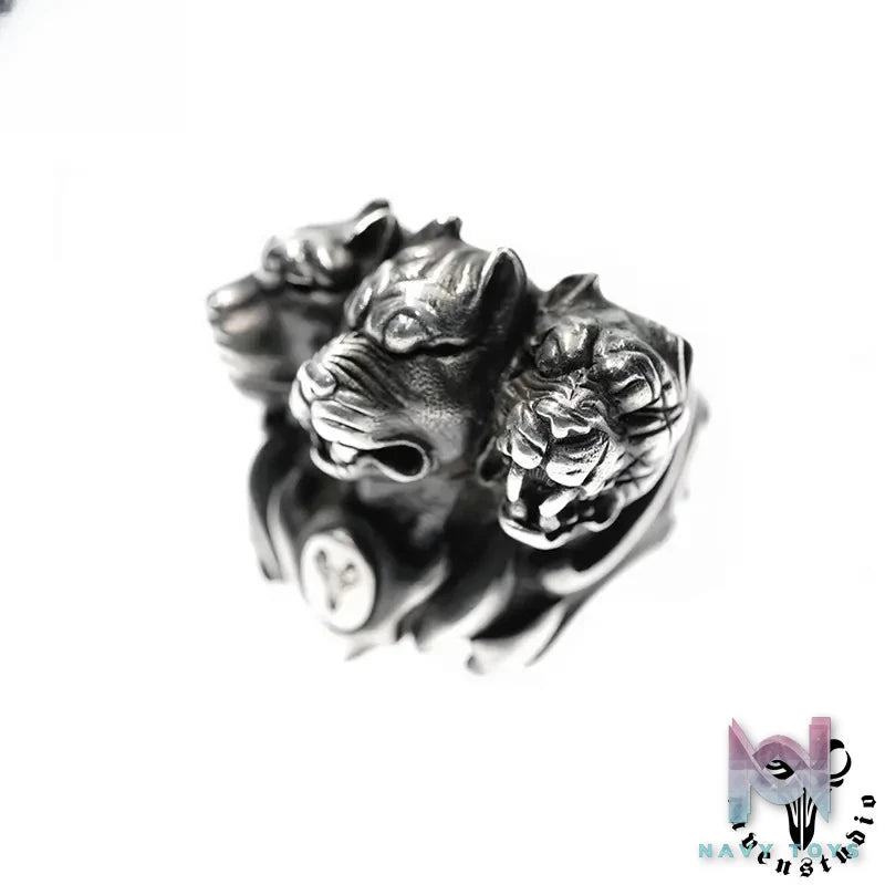 Raven Studio (silver jewelry) – Original Design Dark Hell Cerberus Ring Original