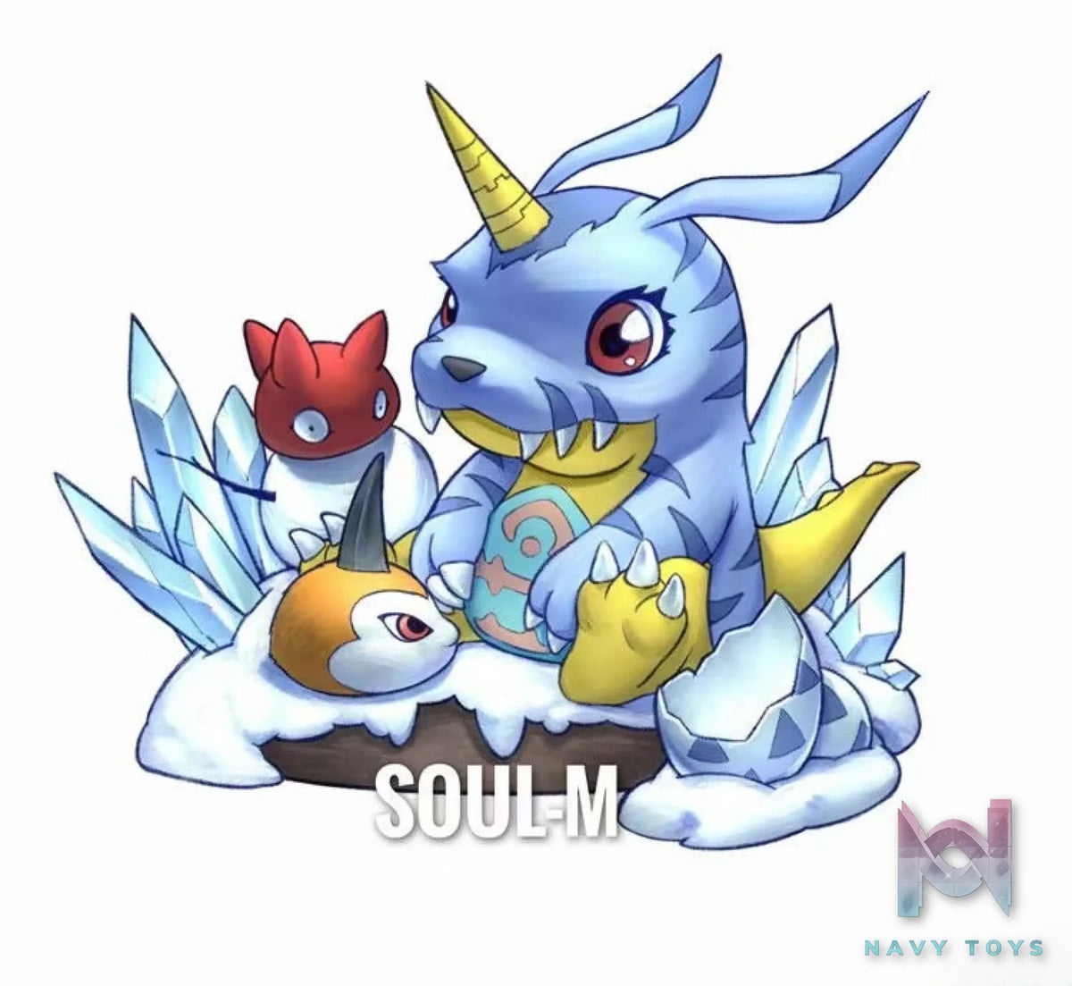 Soul M Studio – Digimon Punimon Tsunomon Gabumon
