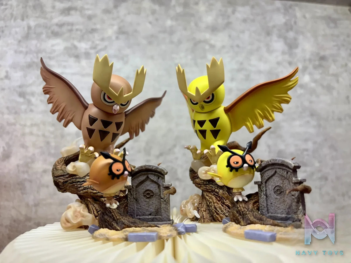 Mo Yu Studio – Pokémon 1/20 Noctowl & Hoothoot