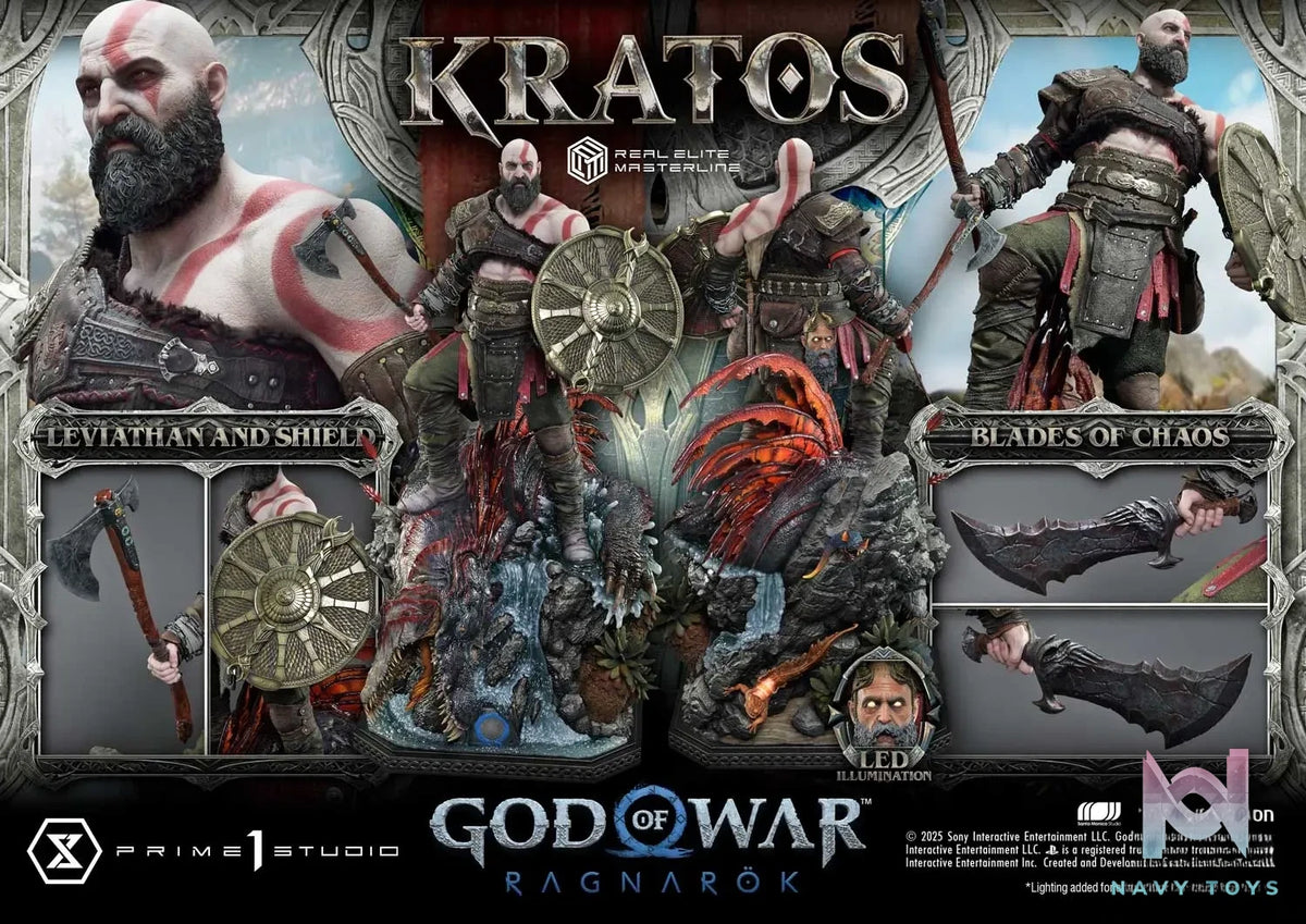 Prime 1 Studio – Real Elite Masterline God of War: Ragnarok Kratos Ultimate Version REMGOW-01 REMGOW-01UT REMGOW-01UTS (Licensed)