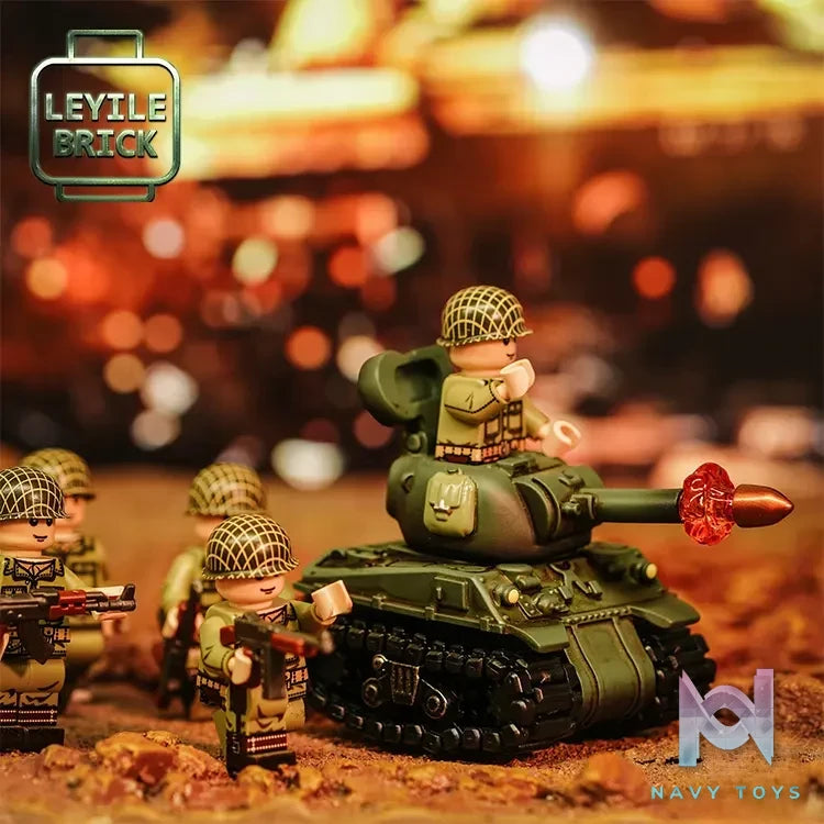 LEYILEBRICK Studio – Sherman Tank (Including people) LYLZZ124