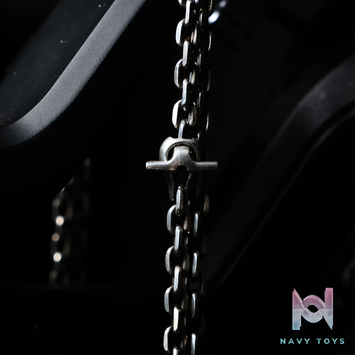 Raven Studio (silver jewelry) – Original Design “Revolution Road” Motorcycle Clasp 4mm Curb Chain Original