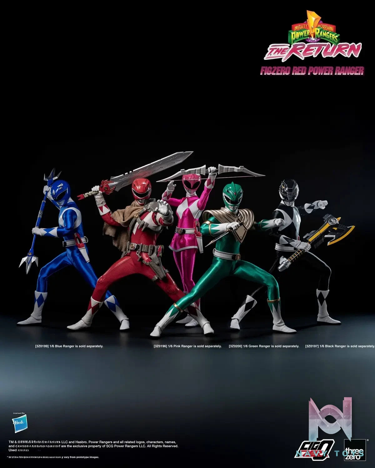 Threezero – Mighty Morphin Power Rangers: The Return FigZero 1/6 Red Power Ranger 3Z10200W0 (Licensed)