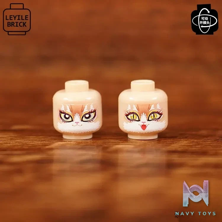 LEYILEBRICK Studio – Cute Girl Posable Head #04 Original