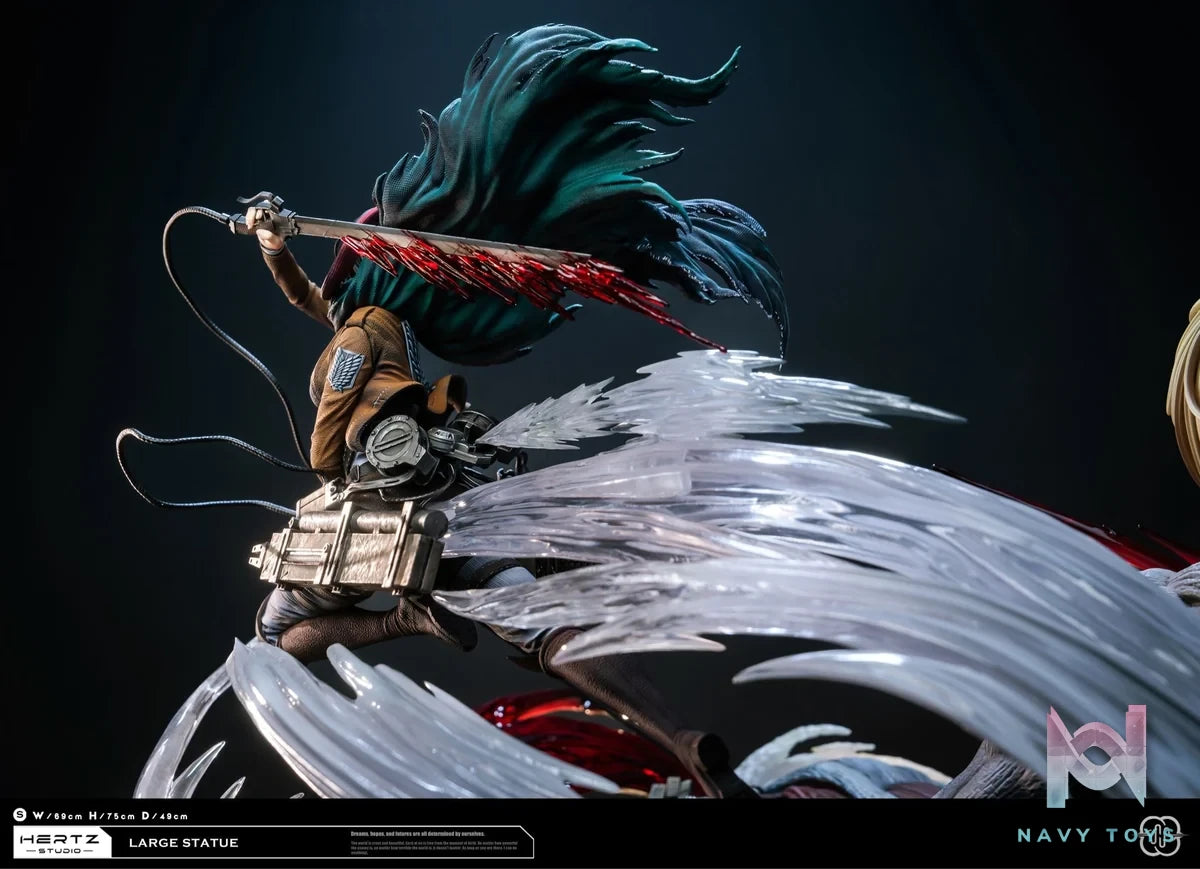 Mikasa vs Female Titan - Attack on Titan - Hertz Studio resin statue Hertz studio anime figure