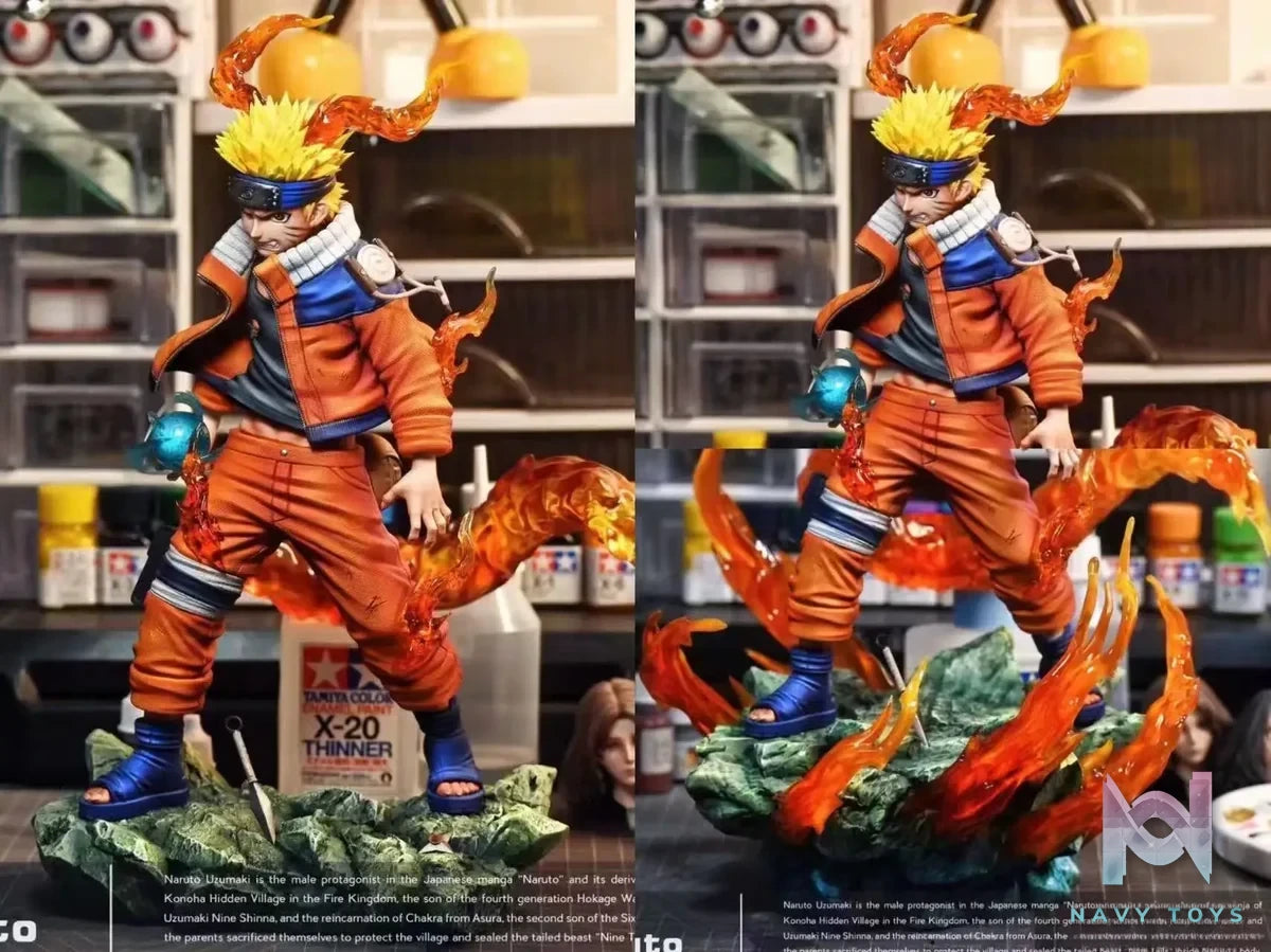 MUDDL Studio - Naruto Final Valley Battle Naruto Uzumaki resin statue Navy Toys anime figure