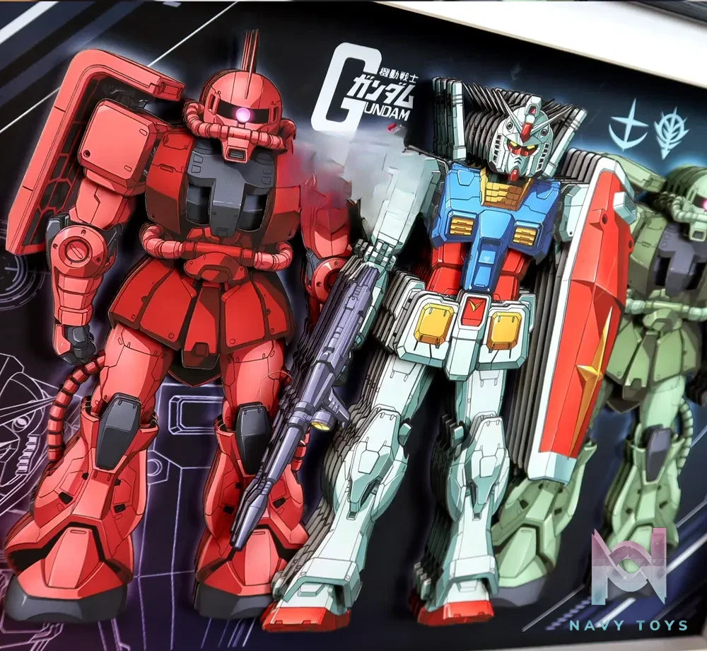 KALA HOME Studio – Gundam Multiple Characters #03 3D Decorative Painting Gundam