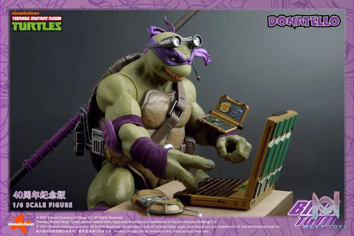 BIGFTOYS – TNMT Donatello 40th Anniversary Edition Action Figure BIGF-003 (Licensed)