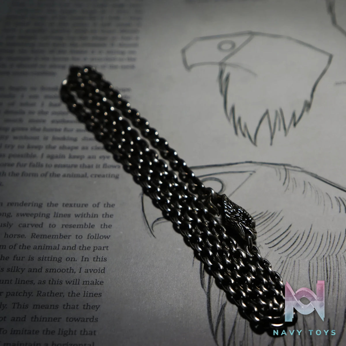 Raven Studio (silver jewelry) – Original Exclusive Design 4.5mm Thick Eagle Head Hook Necklace Original