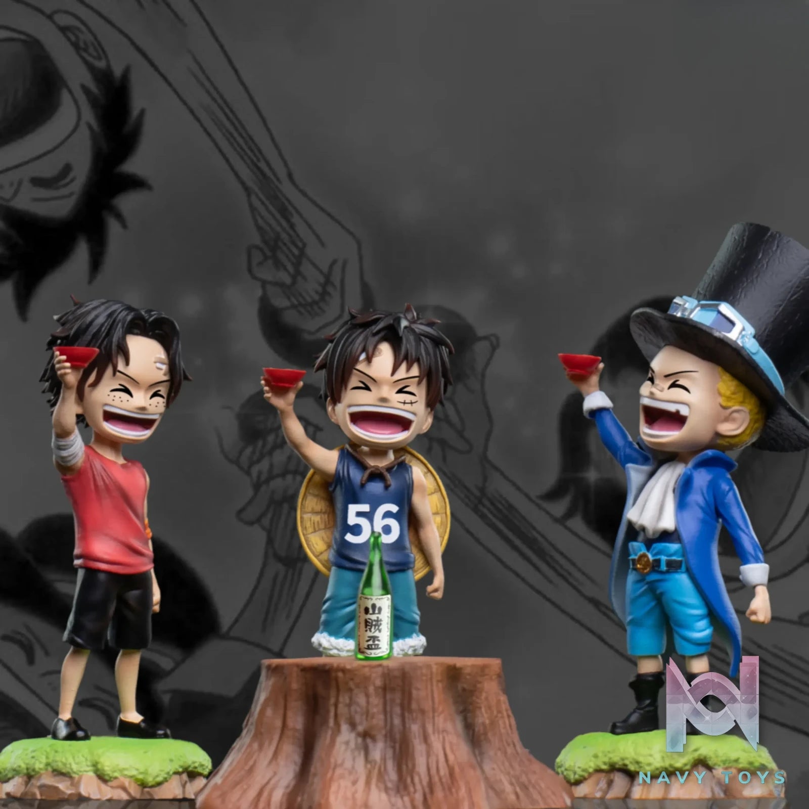 One Piece Childhood Three Brothers Sworn… – WM Studio | Navy Toys