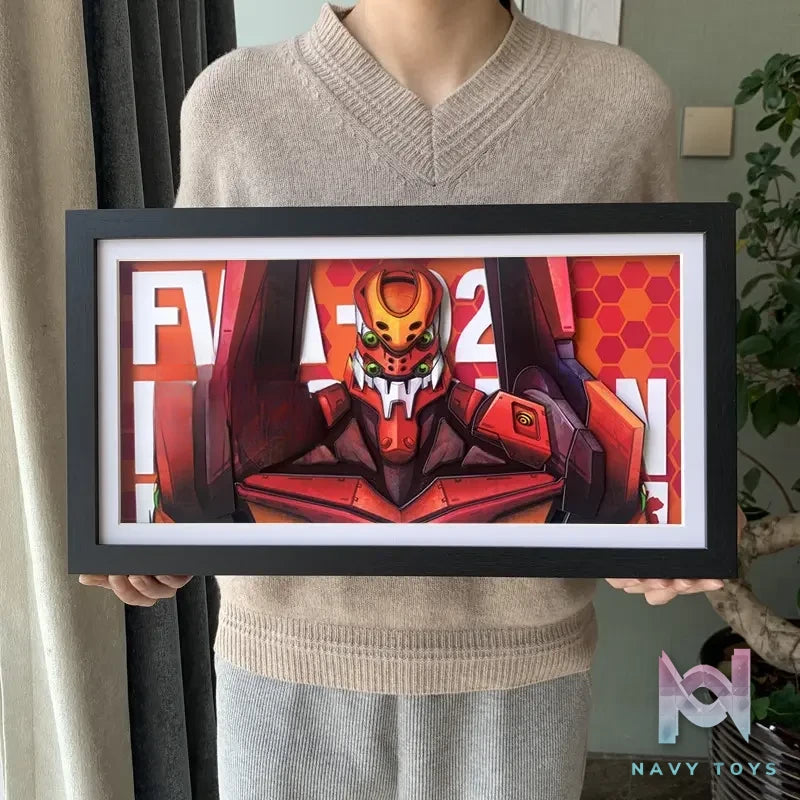 KALA HOME Studio – Neon Genesis Evangelion Multiple Characters #01 3D Decorative Painting eon Genesis Evangelion