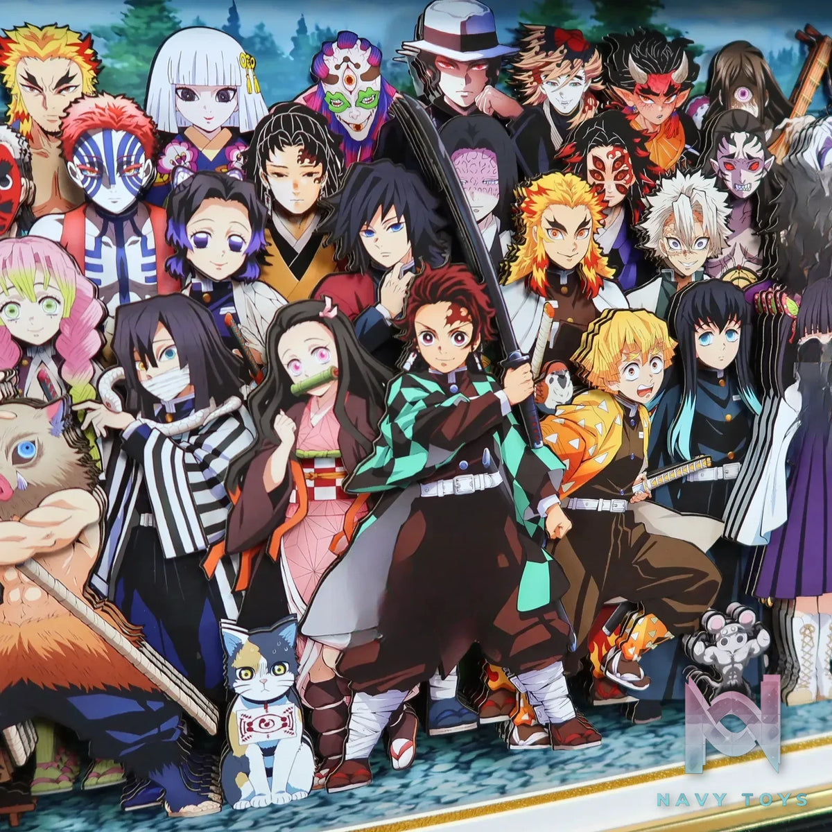 KALA HOME Studio – Demon Slayer Multiple Characters #08 3D Decorative Painting Demon Slayer