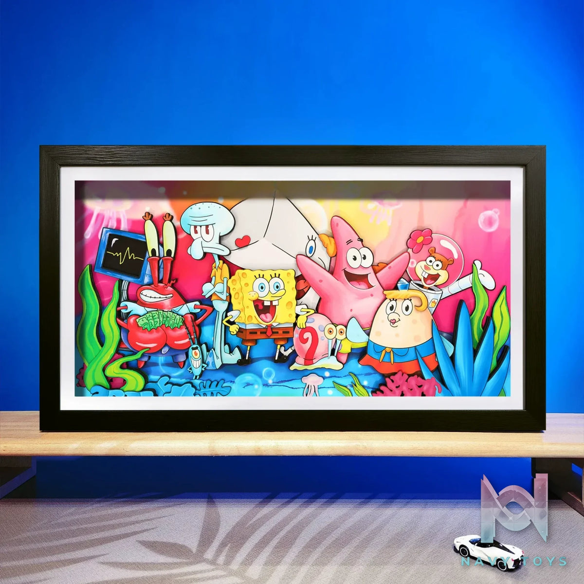 Yu Zhi Jiang Studio – SpongeBob SquarePants Multiple Characters Series #03 3D Decorative Painting SpongeBob SquarePants