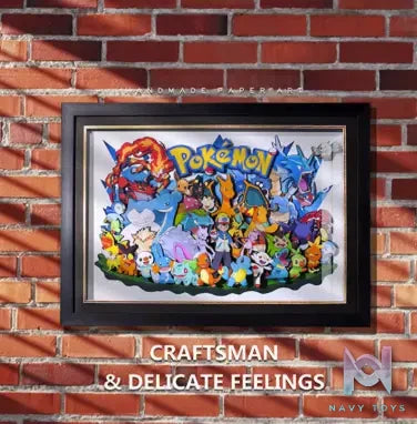 Yu Zhi Jiang Studio – Pokémon Multiple Characters Series #3 3D Decorative Painting Pokémon