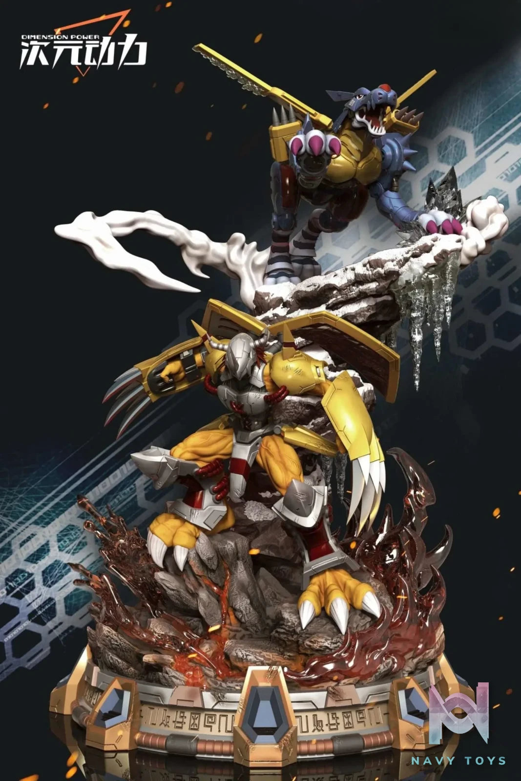 Dimension Power – Digimon WarGreymon And MetalGarurumon