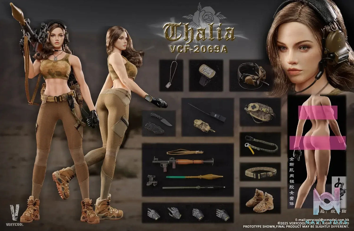VERYCOOL – 1/6 Scale Action Figure VCF-2069 Desert female soldier -Thalia (Licensed)