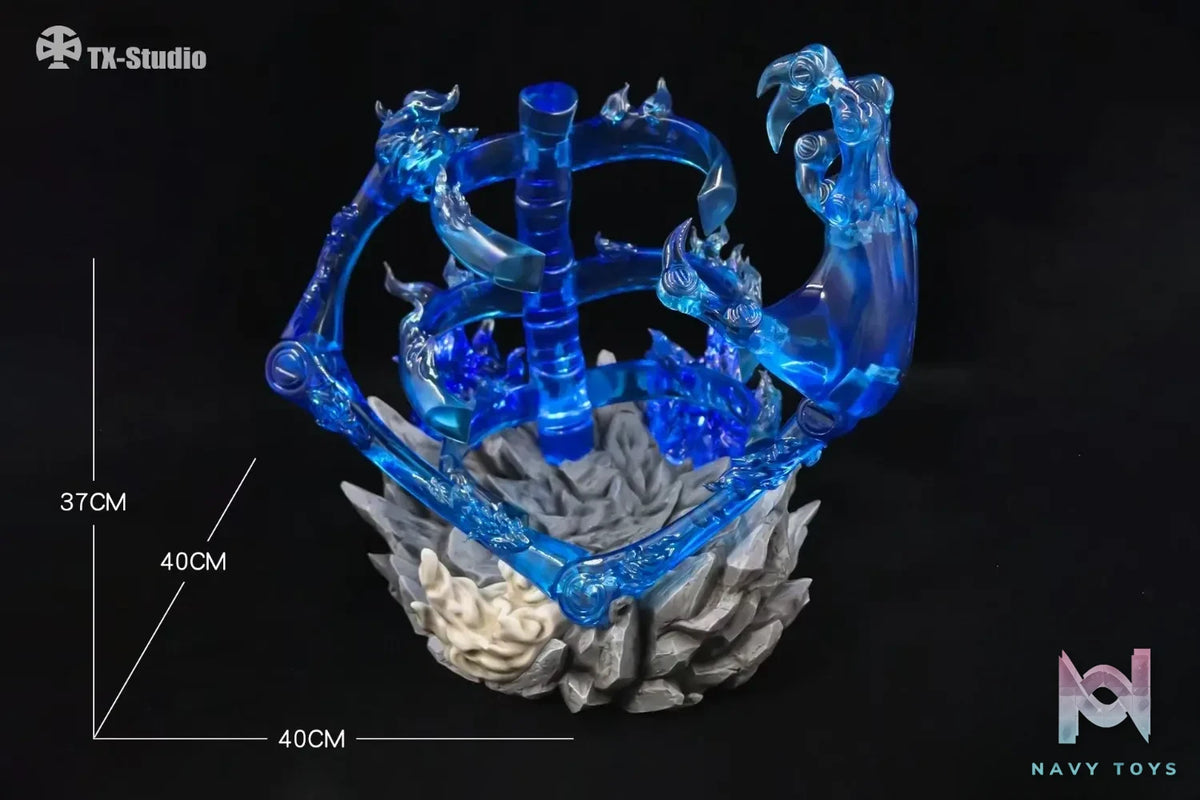 TX Studio – Naruto Shippuden 1/6 Uchiha Madara & ************* Susanoo Skeleton Effect Transparent Display Stand XZDT-A Blue & XZDT-B Red